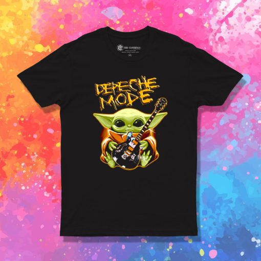 Baby Yoda Hug Depeche Mode Guitar T Shirt