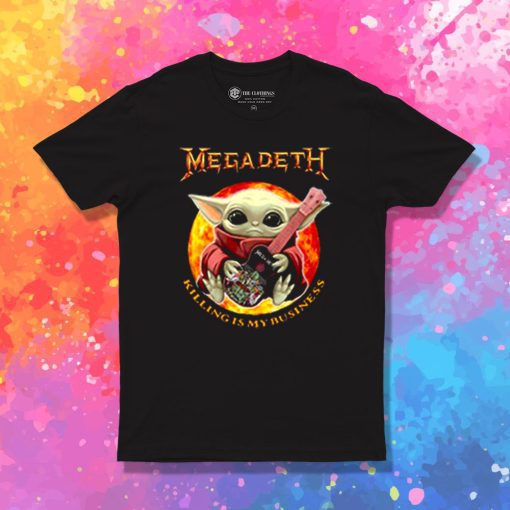 Baby Yoda Hug Guitar Megadeth Killing Is My Business T Shirt