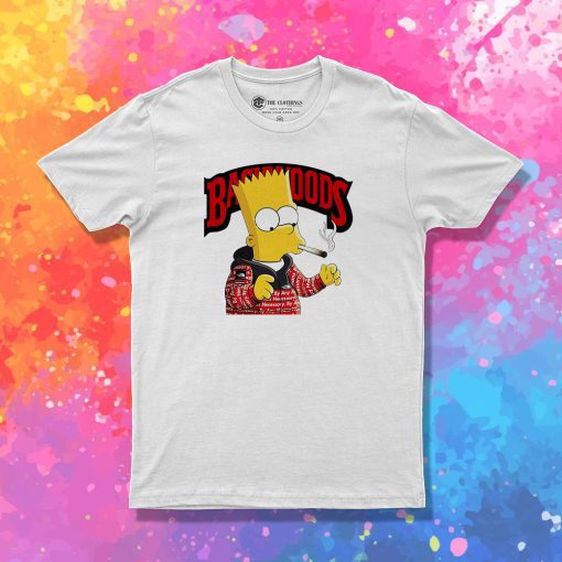 Backwoods Bart Simpson Smoking T Shirt