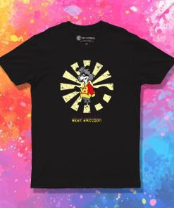 Bert Raccoon Retro Japanese T Shirt