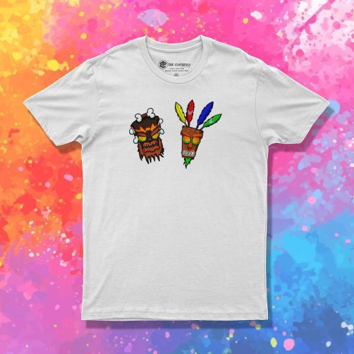 Crash Bandicoot Uka Uka et Aku Aku T Shirt