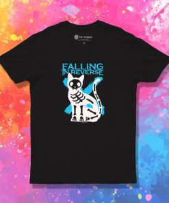 Falling In Reverse Skeleton Cat T Shirt