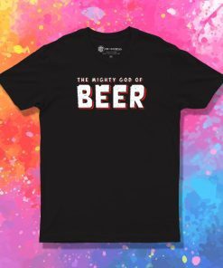 God of Beer Logo White T Shirt