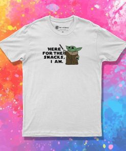 Here For The Snacks Yoda T Shirt