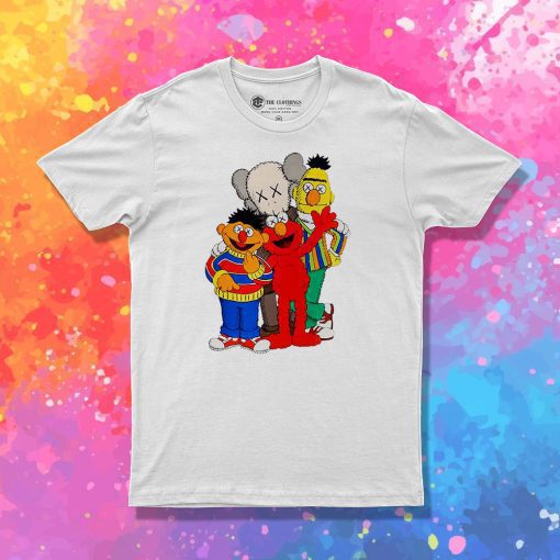 Kaws X Sesame Street Family Collab T Shirt