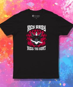 Kiss the Goat Baphomet Creepy Cute Goth Ghost T Shirt