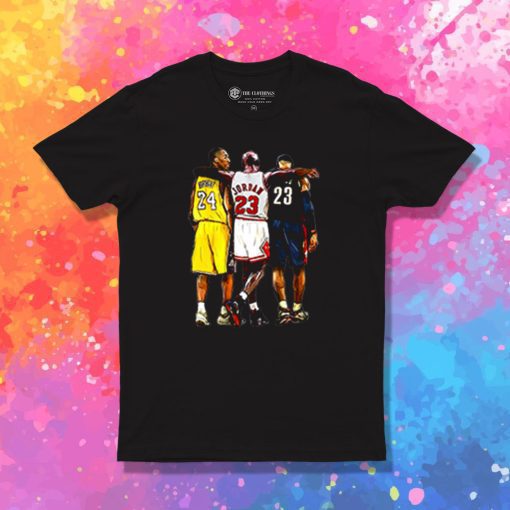 Kobe Bryant GOAT x Michael Jordan x Lebron James T Shirt