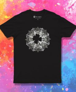 Mandala Circle Four Leaf Clover T Shirt