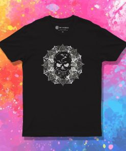 Mandala Circle Human Skull T Shirt