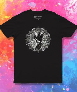 Mandala Circle Hummingbird T Shirt