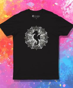 Mandala Circle Little Seahorse T Shirt
