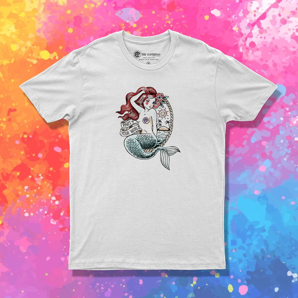 Mermaid tattoo T Shirt