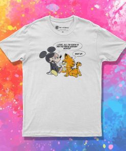 Mickey Mouse Fuck Off Garfield T Shirt