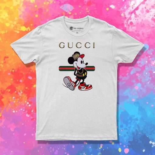 Mickey Mouse Gucci Stripe T Shirt