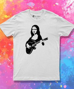 Mona lisa with a guitar T Shirt