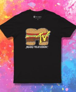Music Television Hamburger T Shirt