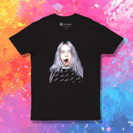 New Billie Eilish Tarantula Mouth T Shirt