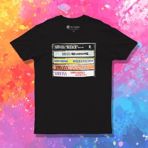 Nirvana Album Cassettes T Shirt
