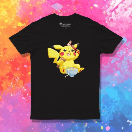 Pikachu Eating Ramen T Shirt