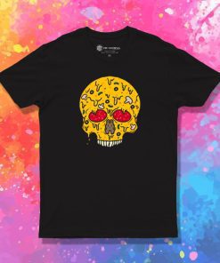 Pizza Skull T Shirt
