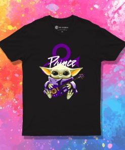 Prince Baby Yoda Hug Guitar T Shirt