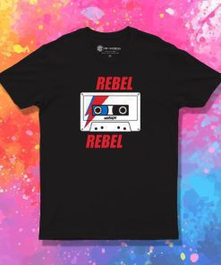 Rebel Rebel Bowie Mixtape Retro Music T Shirt