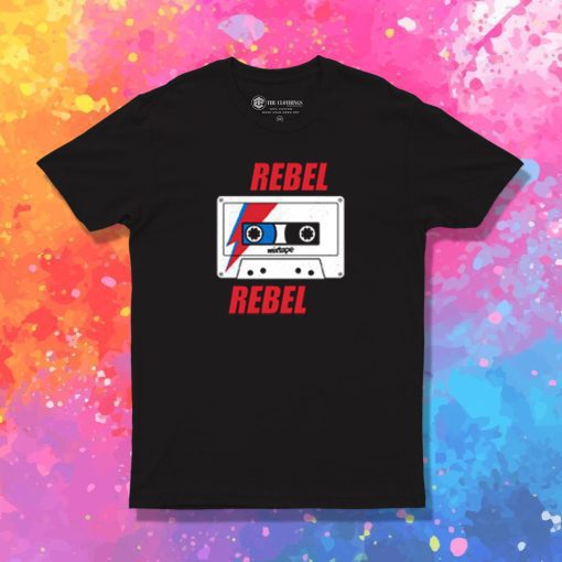 Rebel Rebel Bowie Mixtape Retro Music T Shirt
