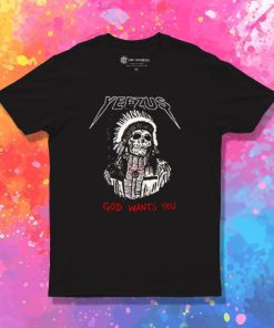 Red Indian Skeleton Yeezus Tour T Shirt