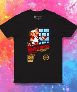 Retro Super Mario Brothers Nintendo Game Cover T Shirt