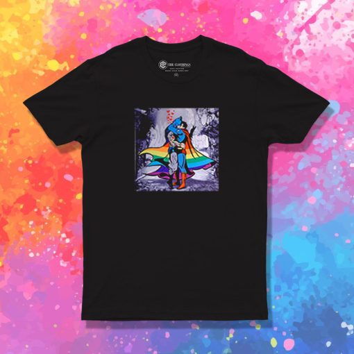 Romantic Kissing Batman and Superman T Shirt