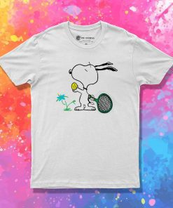 Snoopy Play Tennis T Shirt