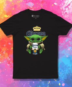 Star War Baby Yoda Hug Corona Extra Beer T Shirt
