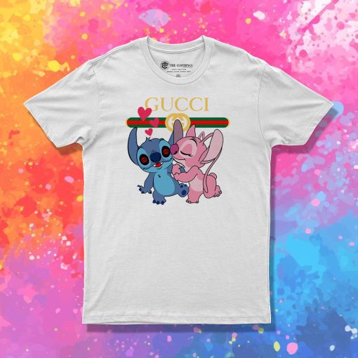 Stitch Angel Kiss Gucci T Shirt