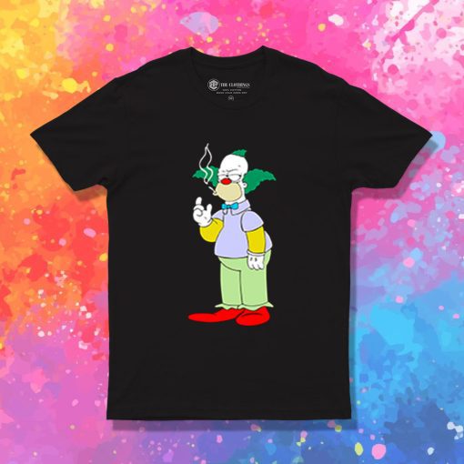 The Simpsons Krusty Clown Smoking T Shirt