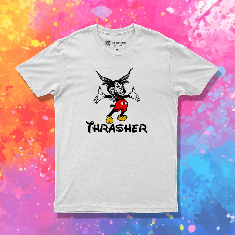 Thrasher Goat Mickey Mouse T Shirt