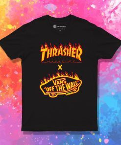 Thrasher x Vans Flame Collaboration T Shirt