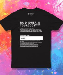 Tour 2009 Radiohead Crew T Shirt