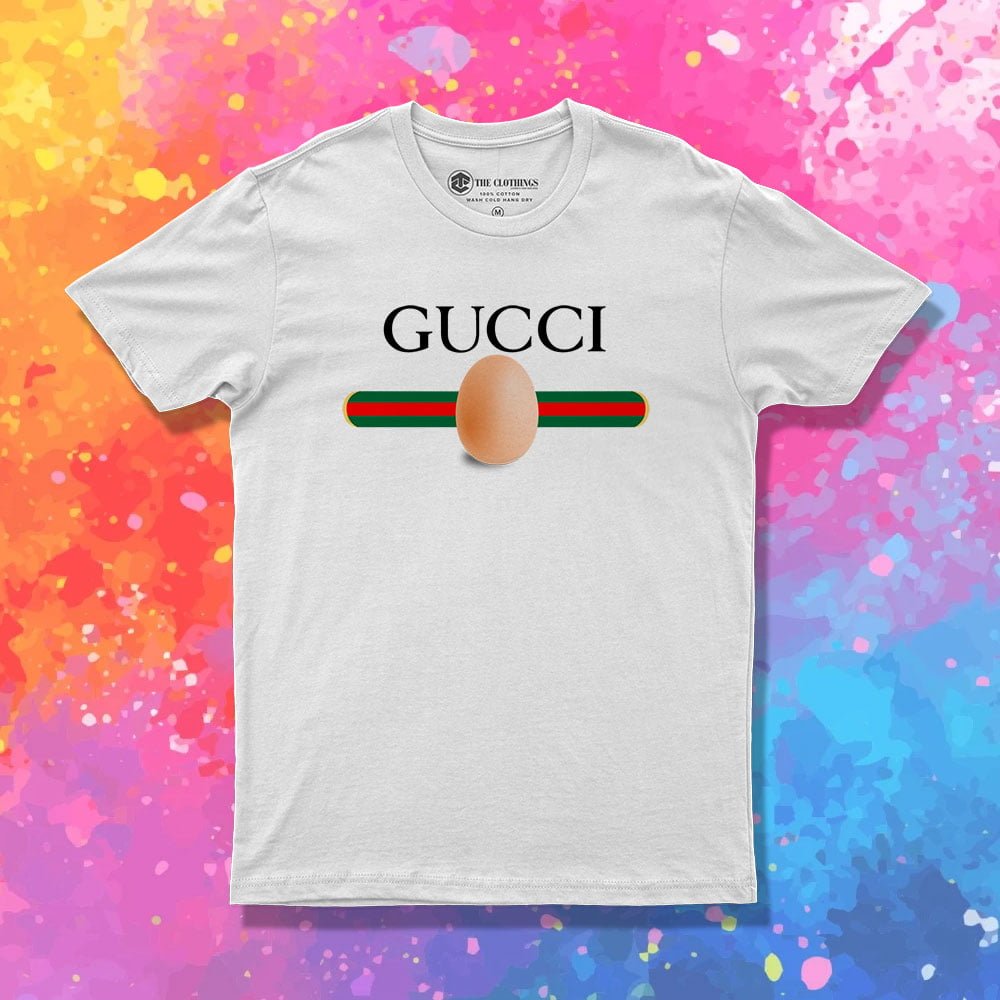 Vintage Gucci Parody World Record Egg T Shirt