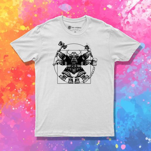 Vitruvian Dwarf White T Shirt