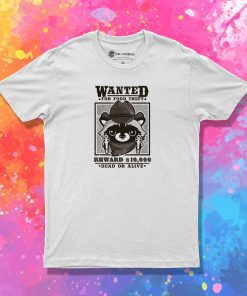 Wanted racoon T Shirt