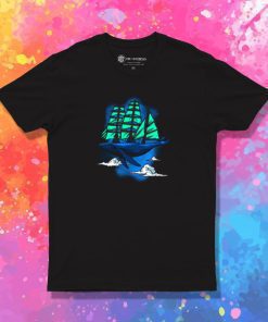Whale sailboat T Shirt