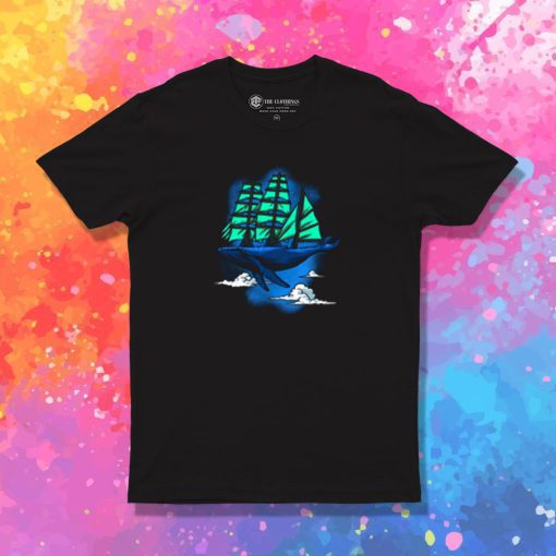 Whale sailboat T Shirt