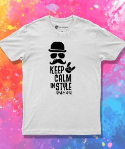 keep calm like a geek moustache boss T Shirt