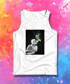 Albert Einstein Smoking Colors Tank Top