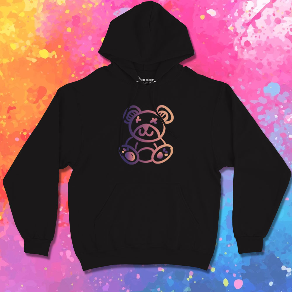 Animal Colorful Teddy Bear Cute Hoodie