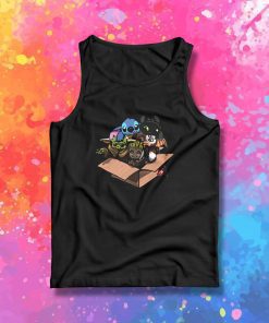 Baby Yoda Baby Stitch Baby Night Fury And Baby Groot In The Box Tank Top