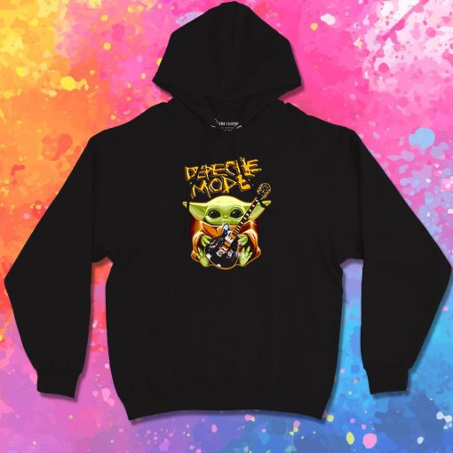 Baby Yoda Hug Depeche Mode Guitar Hoodie