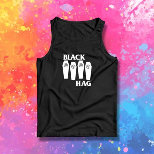 Black Hag Witch Occult Goth Distressed Punk Tank Top