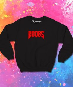 Boobs Red Sweatshirt