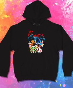 Chick Fil A Baby Yoda Baby Groot and Toothless Stitch Gizmo Hoodie